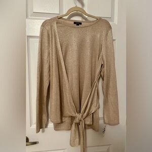 Alfani Gold Metalic Sweater NWT - XL